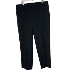 Brandini Black Flat Front Dress Pants. Size 38X30.